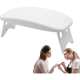 Mini Arm Rest for Nails - Portable Hand Holder | Foldable Nail Hand Rest, Accessories Tool Nail Cushion Arm Rest for Nail Technician Table Desk (Color May Vary)-picture-11