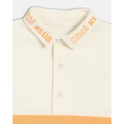 mini klub Collar-Neck Knitted Cotton Polo T-Shirt image 3