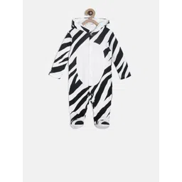 MINI KLUB Boys Black & White Printed Sleepsuit-picture-28