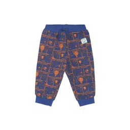 MINI KLUB Boys Blue & Orange Printed Joggers-picture-26