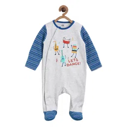 MINI KLUB Boys Blue Printed Sleepsuit-picture-24