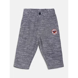 MINI KLUB Boys Blue Self-Design Straight-Fit Track Pants-picture-23