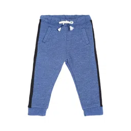 MINI KLUB Boys Blue Solid Joggers-picture-10