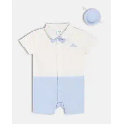 mini klub Boys Colourblock Rompers & Hat Set-picture-40
