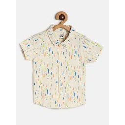 MINI KLUB Boys Conversational Printed Casual otton Shirt-picture-30