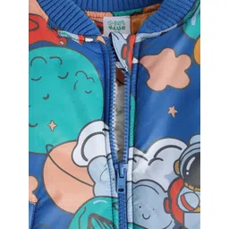 MINI KLUB Boys Conversational Printed Lightweight Crop Cotton Puffer Jacket image 4