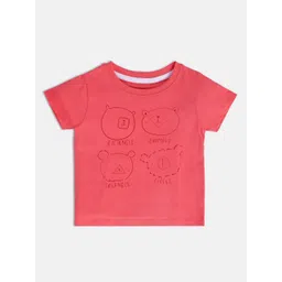 MINI KLUB Boys Conversational Printed Regular Fit Pure Cotton Casual T-shirt-picture-36