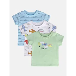 MINI KLUB Boys Floral 3 Printed Applique T-shirt-picture-10