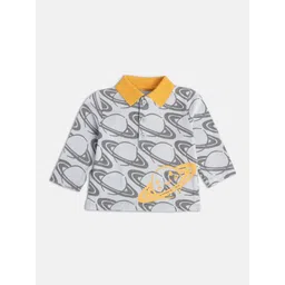 MINI KLUB Boys Graphic Printed Polo Collar T-shirt-picture-34