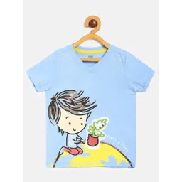 MINI KLUB Boys Graphic Printed Pure Cotton T-shirt-picture-30