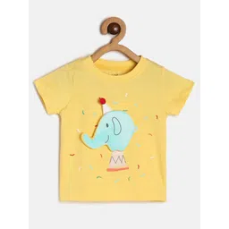 MINI KLUB Boys Infants Printed Round Neck Cotton T-shirt-picture-56