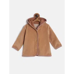 MINI KLUB Boys Khaki Brown Solid Lightweight Tailored Jacket-picture-26