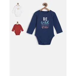 MINI KLUB Boys Multicoloured Printed Rompers Pack of 3-picture-18