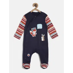 MINI KLUB Boys Navy Blue & Red Printed Sleepsuit 93IEBSL335-picture-32