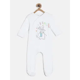 MINI KLUB Boys Off White Printed Pure Cotton Sleepsuit-picture-27