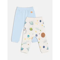 MINI KLUB Boys Pack of 2 Conversational Printed Cotton Regular Trousers-picture-23
