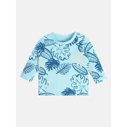 MINI KLUB Boys Pack of 2 Floral Printed Round Neck Pure Cotton T-shirts-picture-36