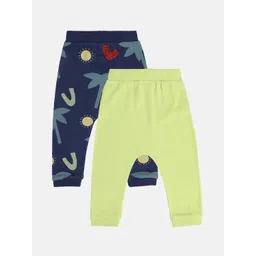 MINI KLUB Boys Pack Of 2 Printed Cotton Trousers-picture-42