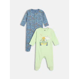 MINI KLUB Boys Pack of 2 Printed Sleepsuit-picture-42