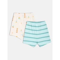 MINI KLUB Boys Pack Of 2 Striped Cotton Technology Shorts-picture-24