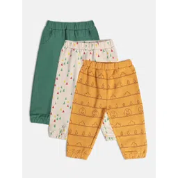 MINI KLUB Boys Pack Of 3 Conversational Printed Pure Cotton Joggers-picture-21