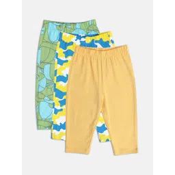 MINI KLUB Boys Pack Of 3 Mid-Rise Conversational Printed Pure Cotton Joggers-picture-29