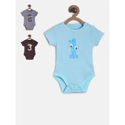 MINI KLUB Boys Pack of 3 Printed Cotton Bodysuit-picture-48