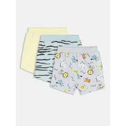 MINI KLUB Boys Pack Of 3 Printed Cotton Shorts image 1