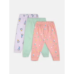 MINI KLUB Boys Pack of 3 Printed Pure Cotton Easy Wash Joggers-picture-23