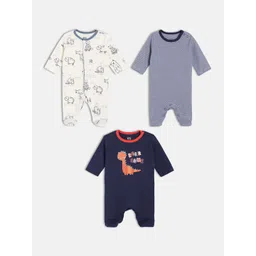 MINI KLUB Boys Pack of 3 Printed Sleepsuit-picture-34