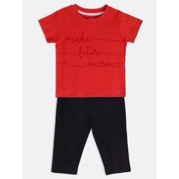 MINI KLUB Boys Printed Pure Cotton T-shirt with Trousers-picture-21