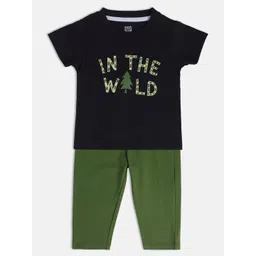 MINI KLUB Boys Printed Pure Cotton T-shirt with Trousers-picture-24