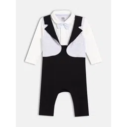 MINI KLUB Boys Shirt Collar Cotton Bow Rompers-picture-29