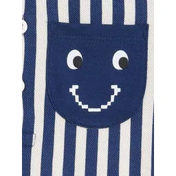 MINI KLUB Boys Striped Polo Collar Cotton T-shirt image 4