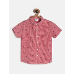 MINI KLUB Boys Striped Pure Cotton Casual Shirt-picture-25