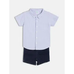 MINI KLUB Boys Striped Shirt with Shorts-picture-44