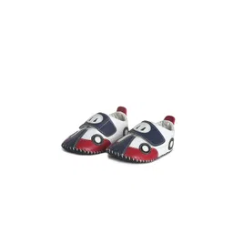 MINI KLUB Boys White Printed PU Mojaris-picture-52