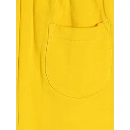 MINI KLUB Boys Yellow Solid Joggers image 2
