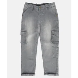 MINI KLUB Cotton Denim Mild Washed Jeans - Grey-picture-14