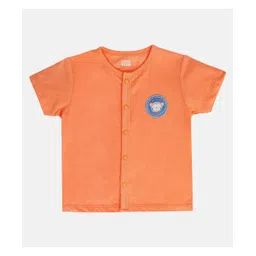 MINI KLUB Cotton Pack Of 3 Half Sleeves Sun & Ice Cream Printed Vests - Blue Yellow & Orange image 5