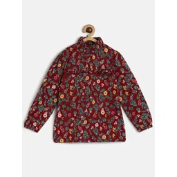 MINI KLUB Floral Print Puff Sleeve Cotton Top-picture-23