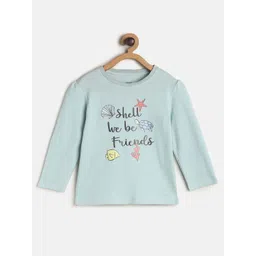 MINI KLUB Girls Green & Black Printed Pure Cotton Regular Top-picture-36