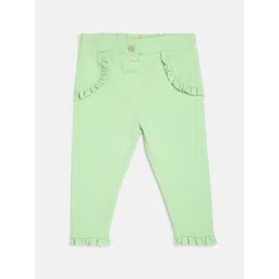 MINI KLUB Girls Green Solid Regular-Fit Jeggings-picture-27
