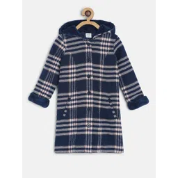 MINI KLUB Girls Navy Blue Striped Tailored Jacket-picture-20