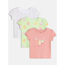 MINI KLUB Girls pack of 2 Floral Print Cotton Top-picture-32