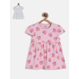 MINI KLUB Girls Pack Of 2 Printed Dresses-picture-41