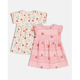 mini klub Girls Pack of 2 Printed Fit & Flare Dresses-picture-20