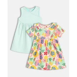 mini klub Girls Pack of 2 Printed Fit & Flare Dresses-picture-30