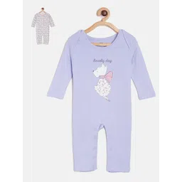 MINI KLUB Girls Pack of 2 Printed Rompers-picture-14