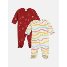MINI KLUB Girls Pack of 2 Printed Sleepsuit-picture-19